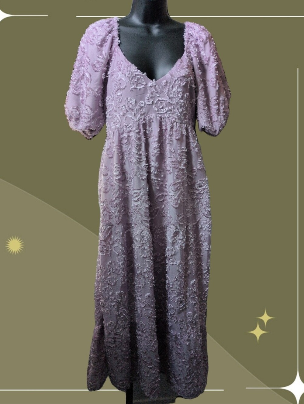 ✨ Polagram Maternity Fringe Textured Dress Size S
